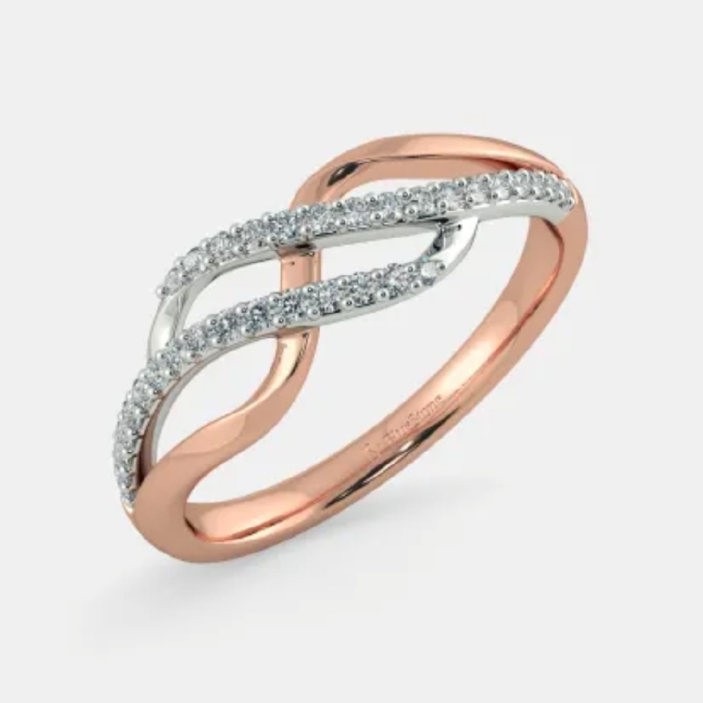 18k Rose Gold Diamond Ring