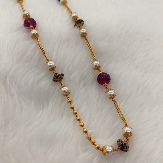 22 kt gold fancy chain