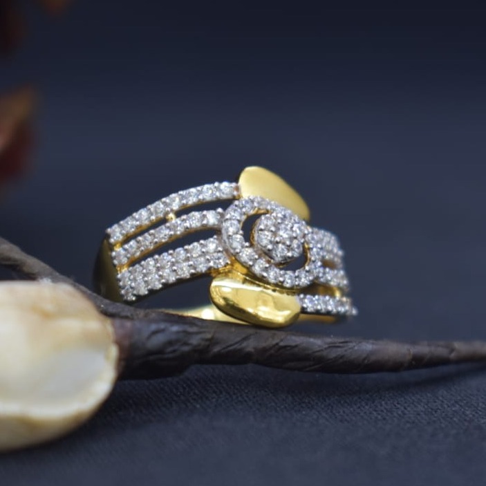 22K Gold Stylish Ladies Ring MK-R13