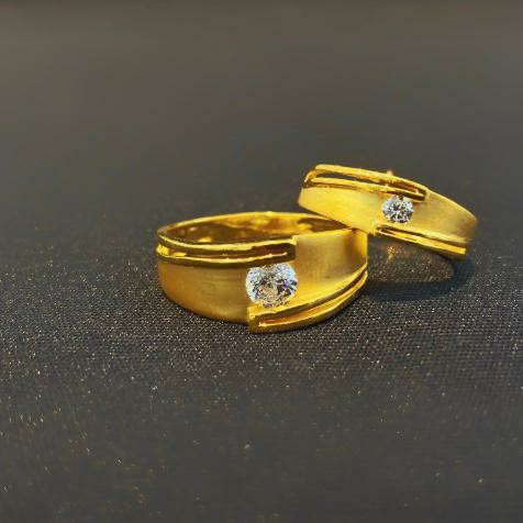 22Kt 916 Gold Couple Ring