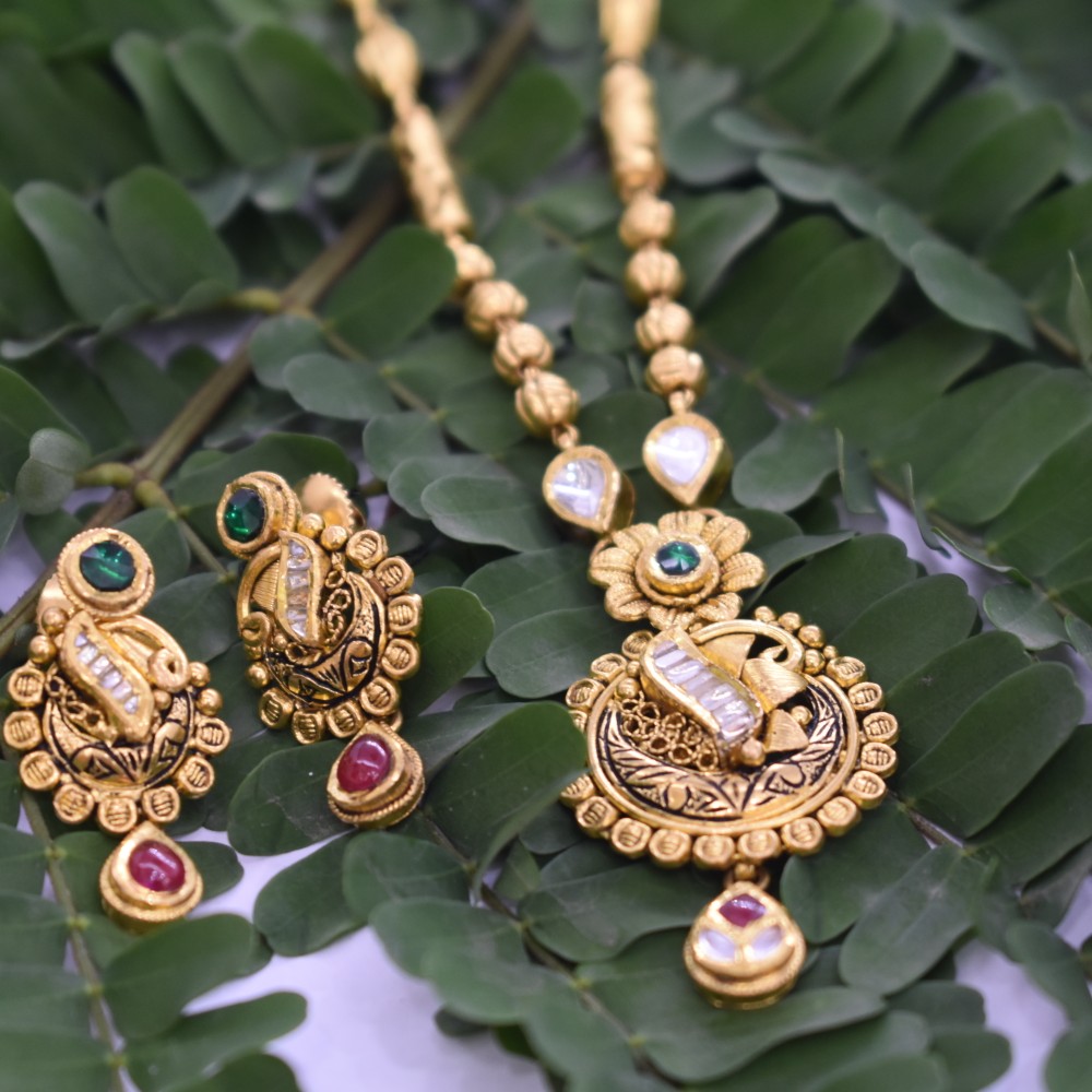 22kt 916 gold antique set for women