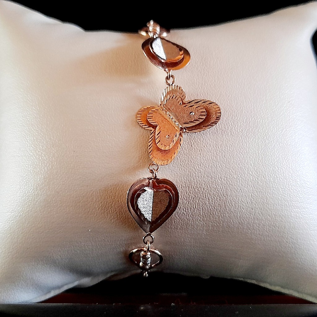 18 CRT Hallmark Rose Gold Butterfly Lucky
