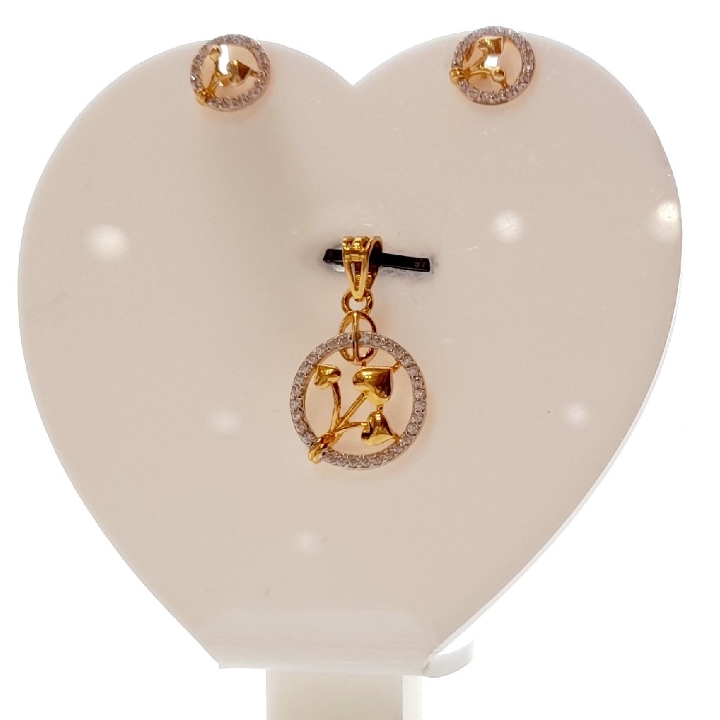 22 Crt Hallmark Fancy Heart Pendelset