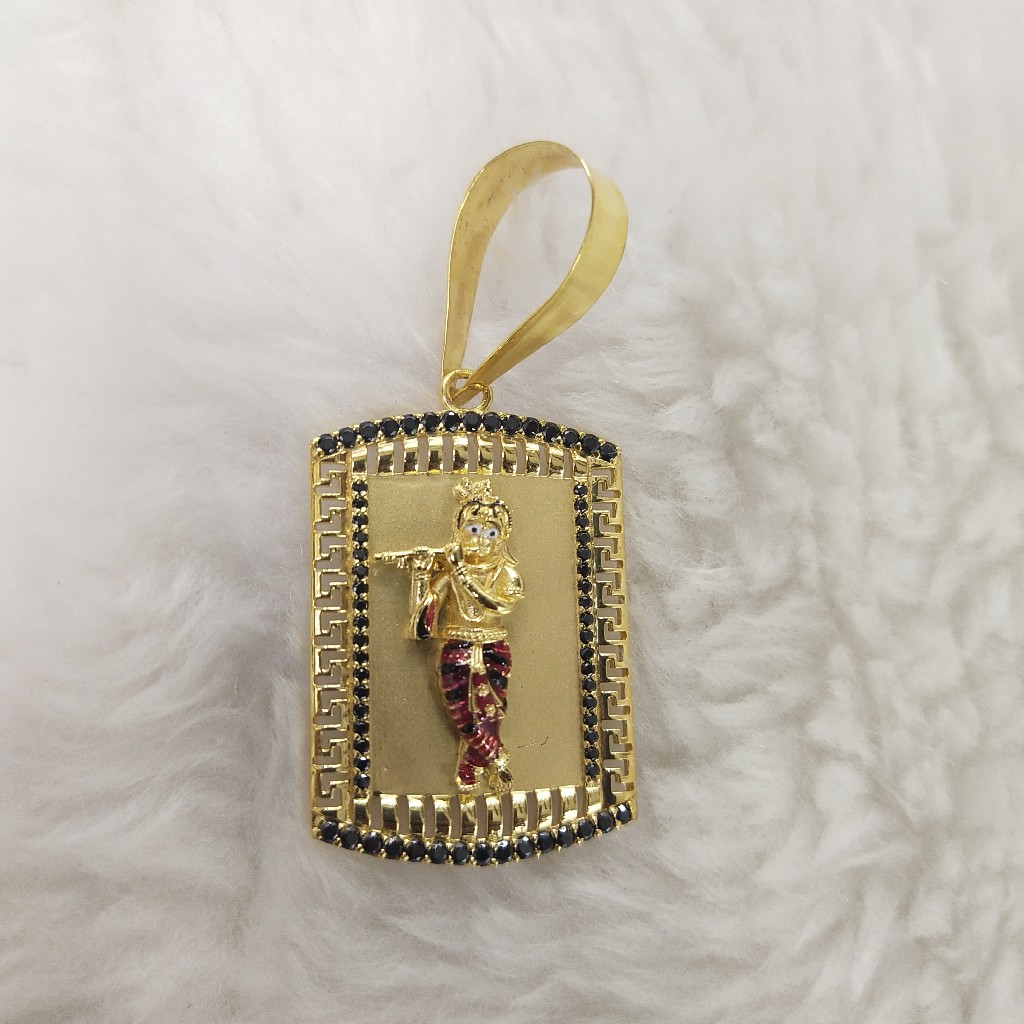 916 Gold Krishna Pendant
