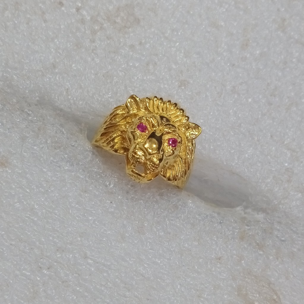 Gold tiger ring