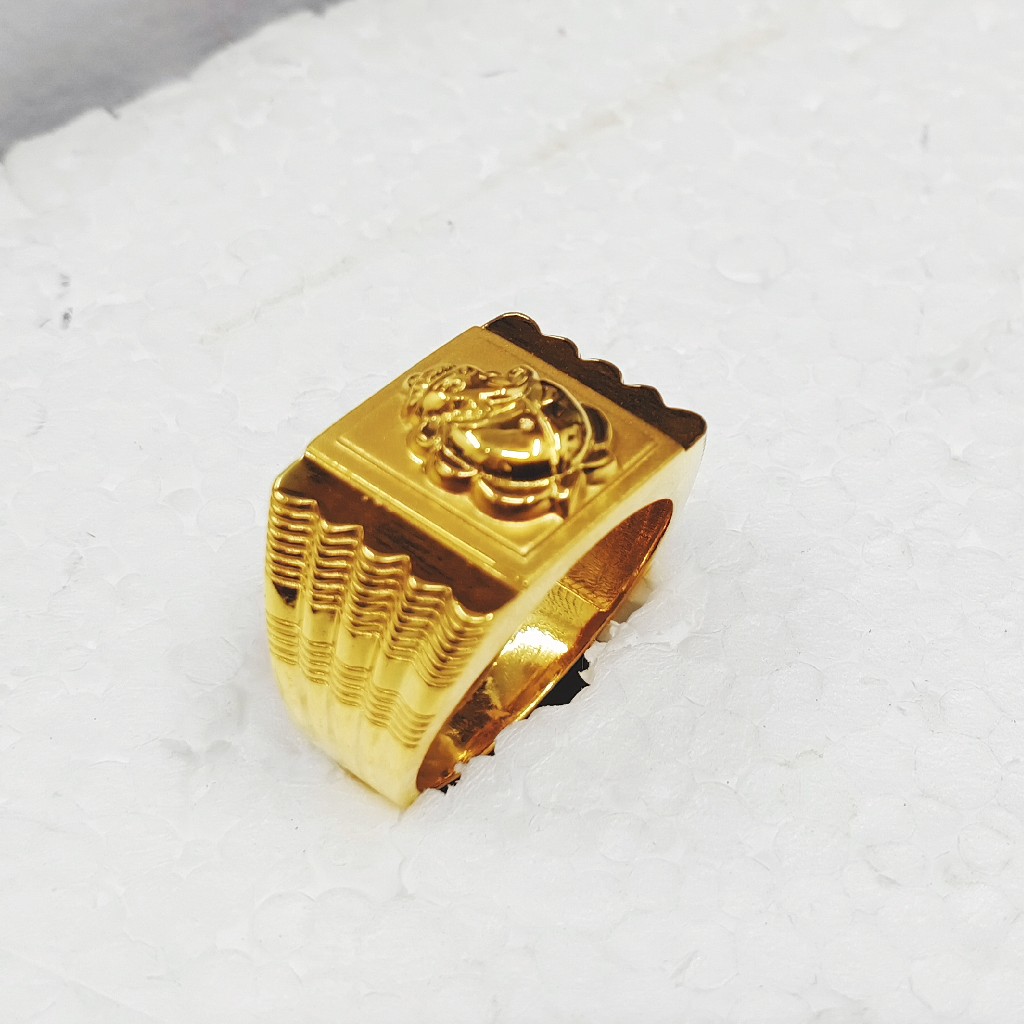 Gold devotional ring