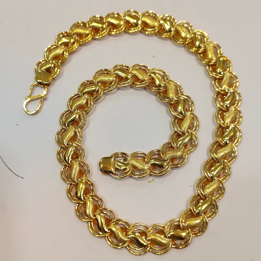 22KT Gold Hallmark Designer Chain For Men