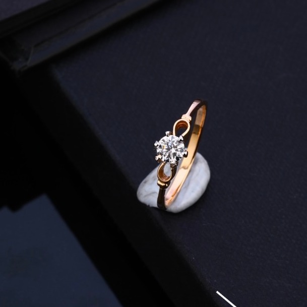 18KT Rose Gold Unique Design Hallmark Ring