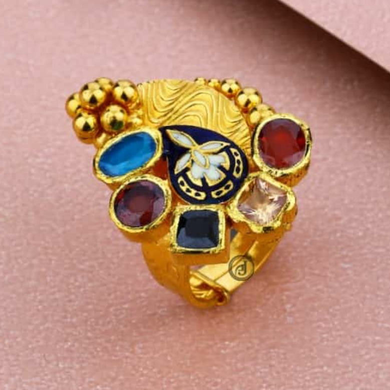 916 Gold Trendy Ring GJ-303