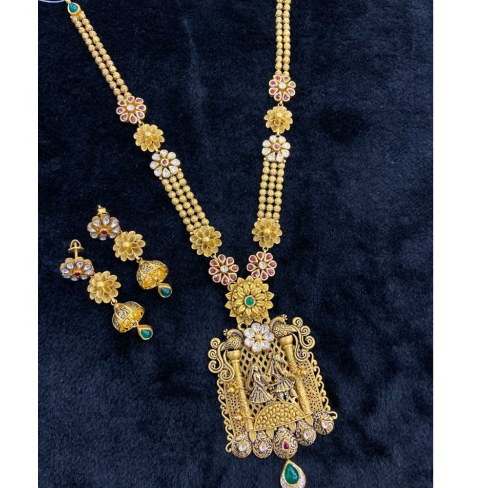 916 Gold Modern Necklace Set GJ-321