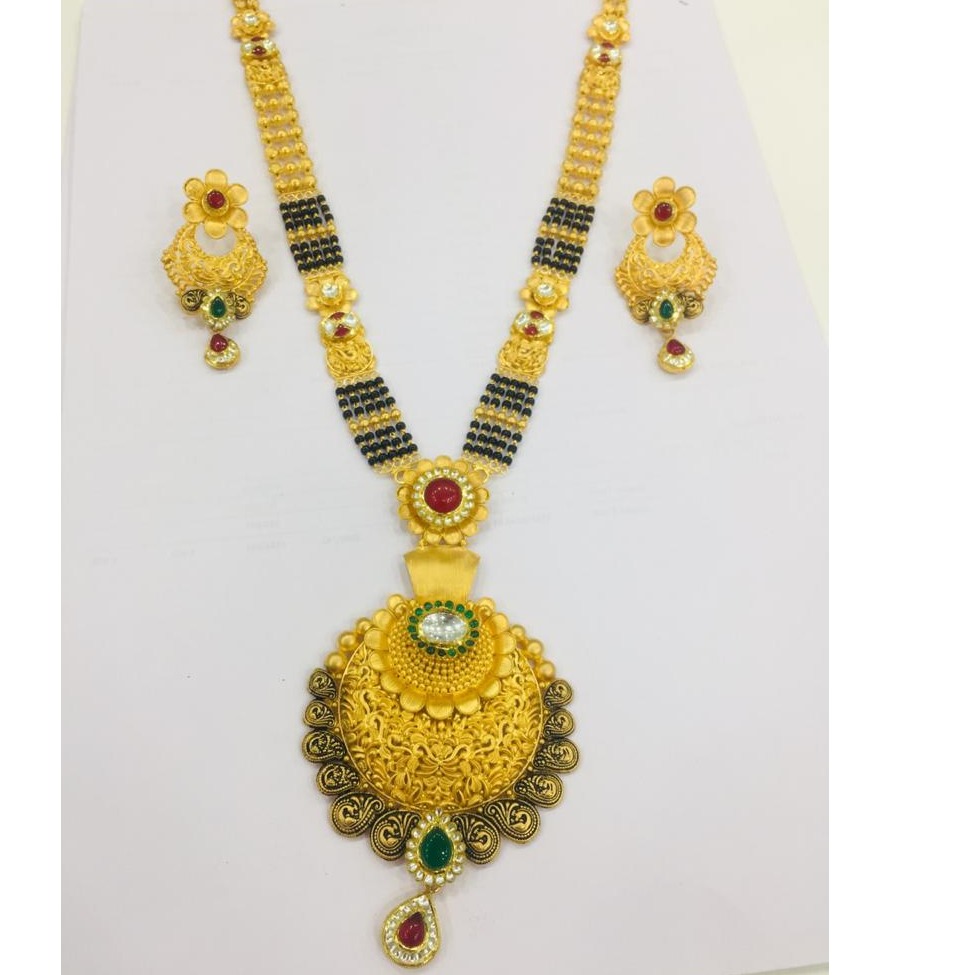 916 Gold Stylish Necklace set GJ-N023