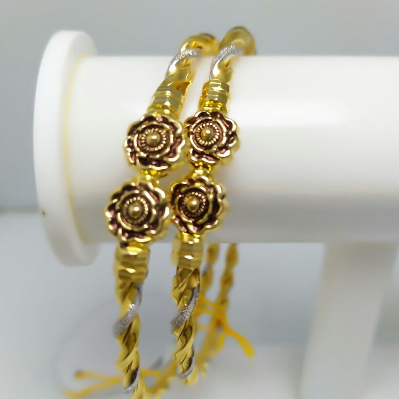 22KT Flower gold bangle gj-b007
