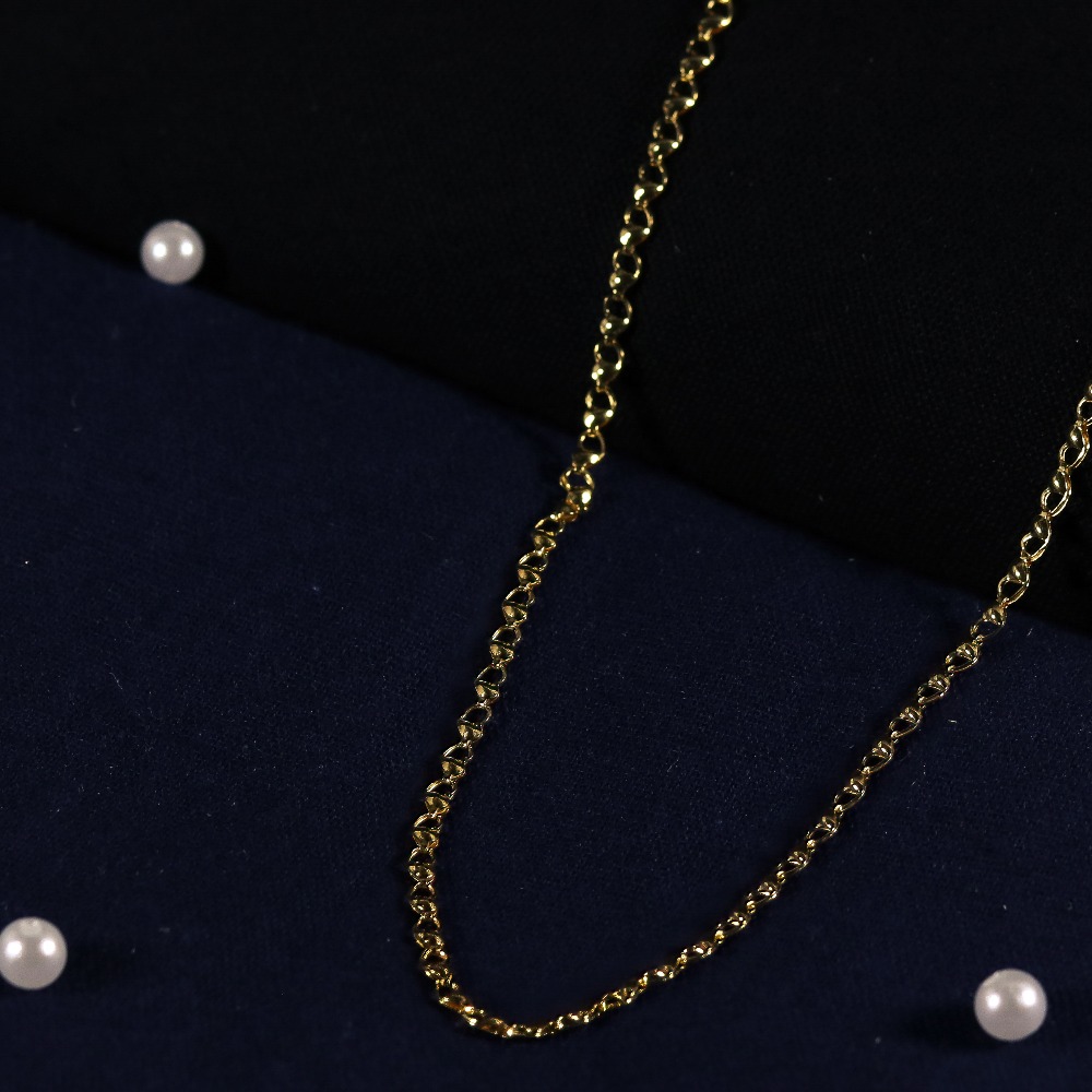 22KT Hallmark Gold Simple Design Chain