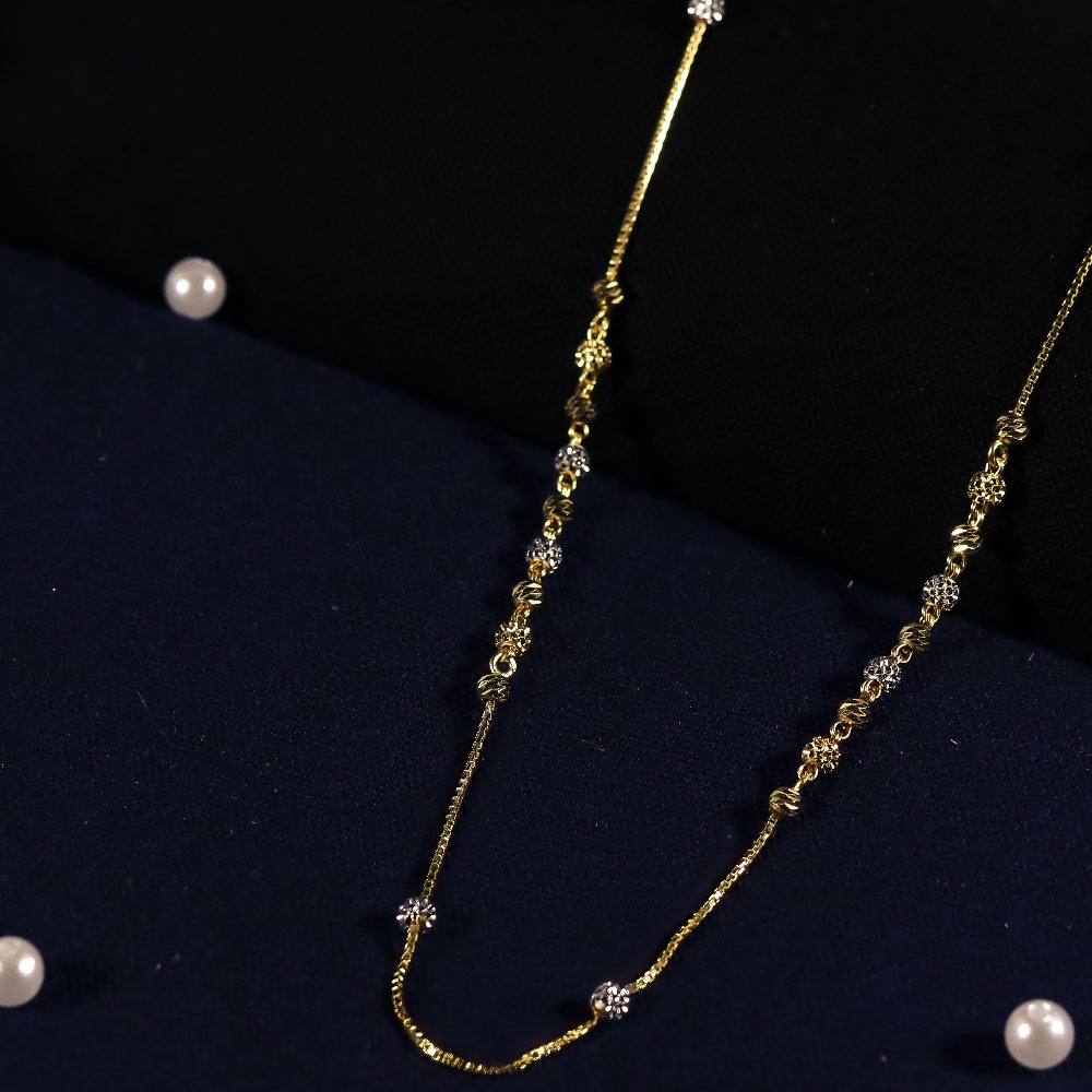 22KT Gold Unique Design Chain