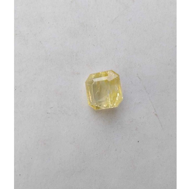6.90ct square yellow sapphire