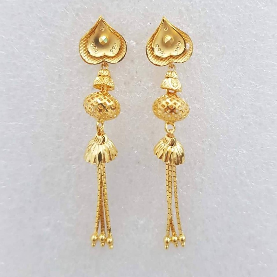 916 Gold Hallmark Light Weight earring