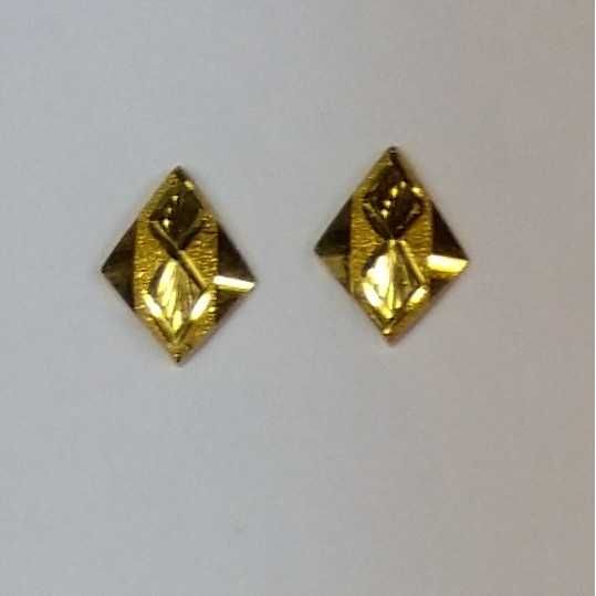 916 Gold Fancy Earrings Akm-er-153