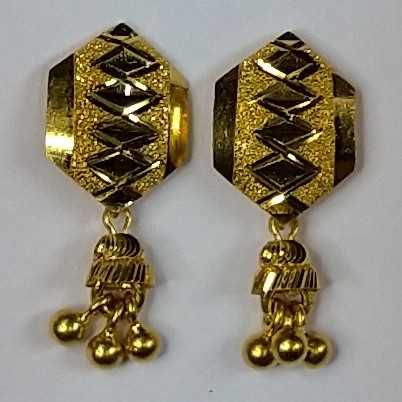 916 gold fancy earrings akm-er-148
