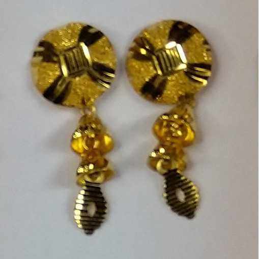916 gold fancy earrings akm-er-147