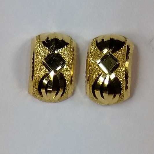 916 Gold Fancy Jtops Earrings Akm-er-132