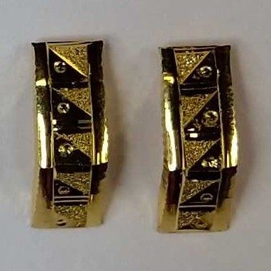 916 Gold Fancy Jtops EarringsAkm-er-130