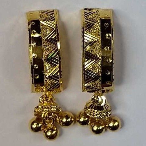 916 Gold Fancy Jtops Earrings Akm-er-129