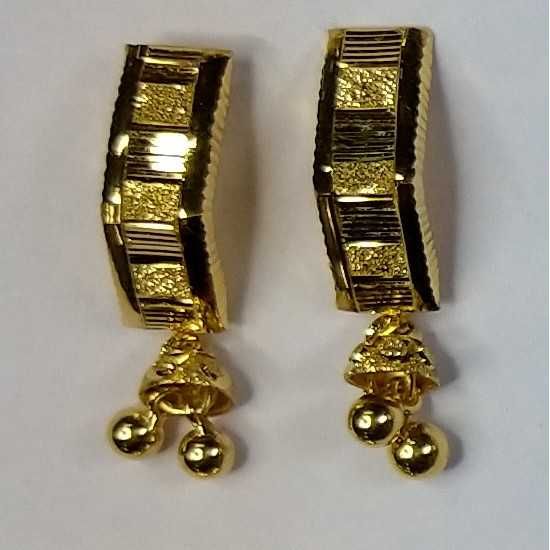 916 Gold Fancy Jtops Earrings Akm-er-125
