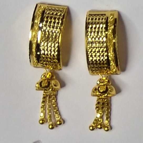 916 Gold Fancy Jtops Earrings Akm-er-118
