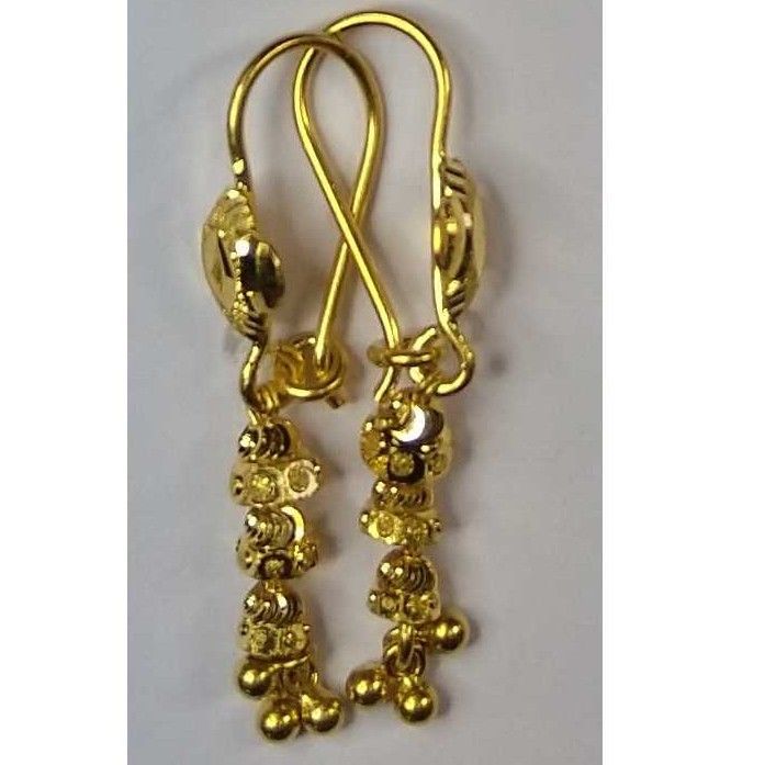 916 Gold Fancy Tardul Earrings Akm-er-111