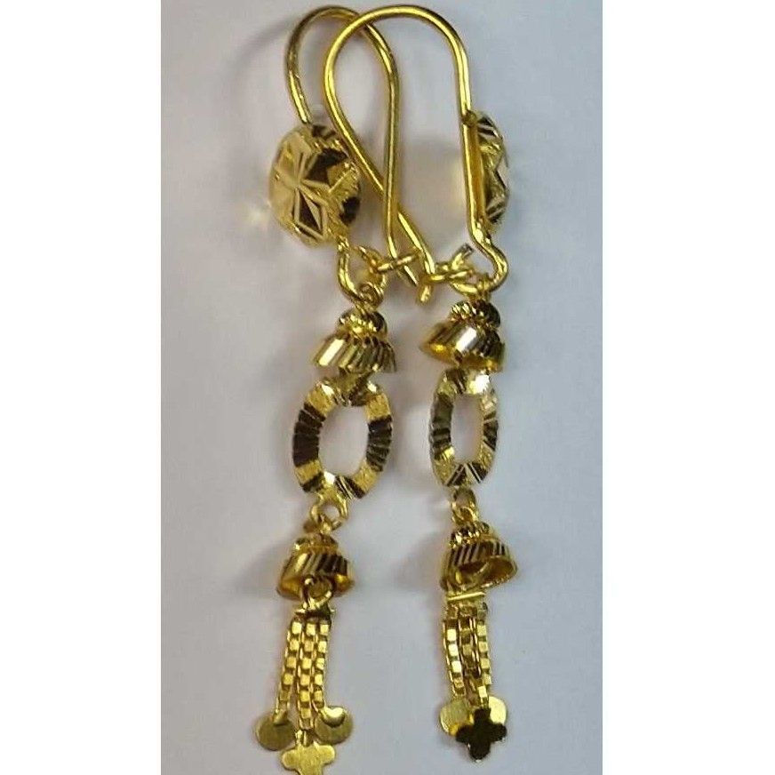 916 gold fancy tardul earrings akm-er-108