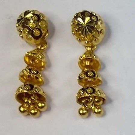 916 Gold Fancy Slowfast Earrings Akm-er-102