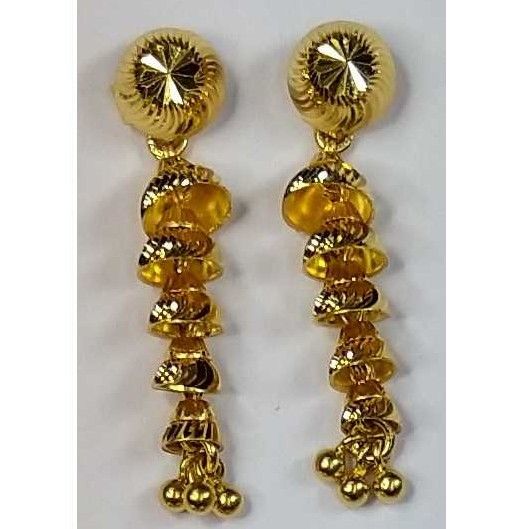 916 Gold Fancy Slowfast Earrings Akm-er-101
