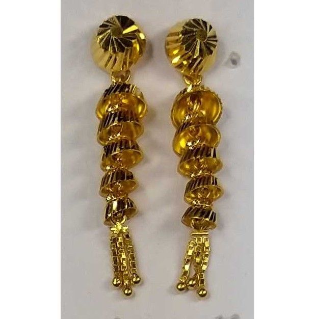 916 Gold Fancy Slowfast Earrings Akm-er-099