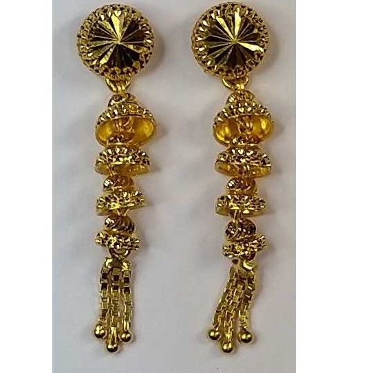 916 Gold Fancy Slowfast Earrings Akm-er-095