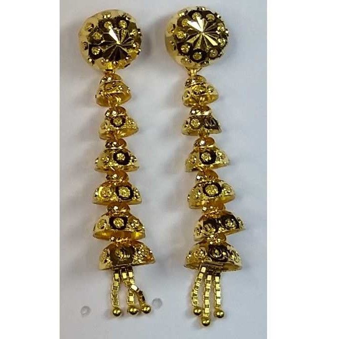 916 Gold Fancy Slowfast Earrings Akm-er-093