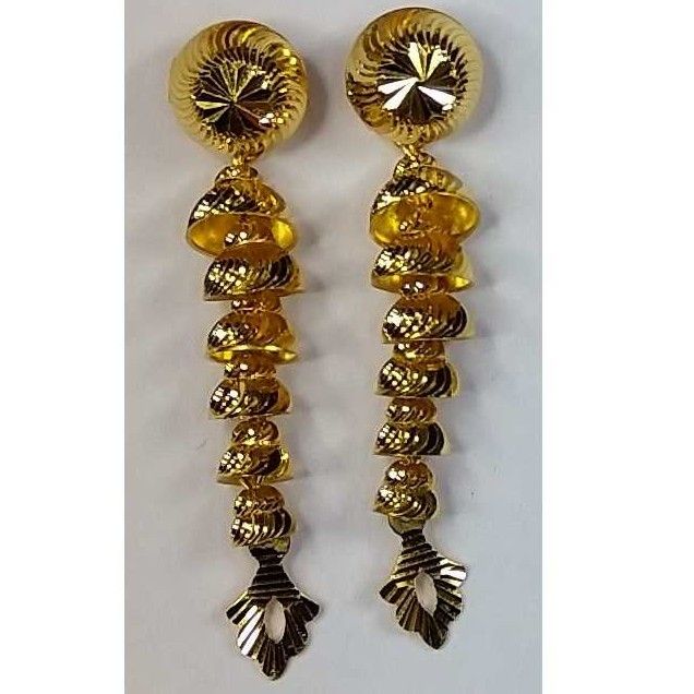 916 Gold Fancy Slowfast Earrings Akm-er-092