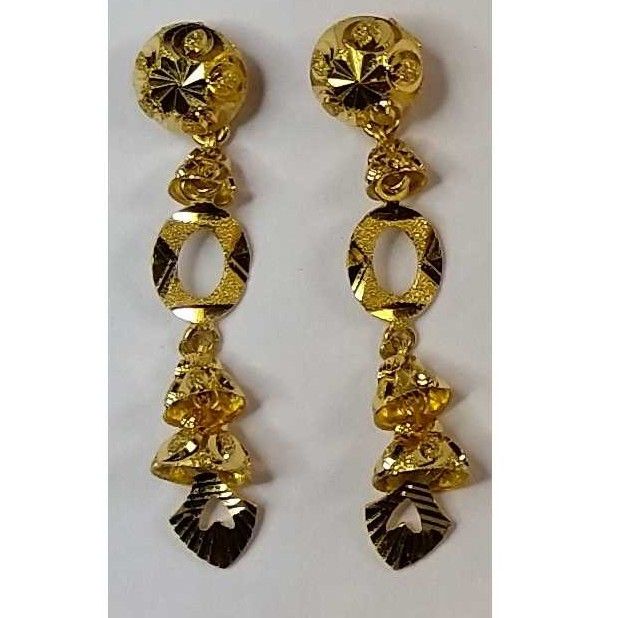 916 Gold Fancy Earrings Akm-er-090
