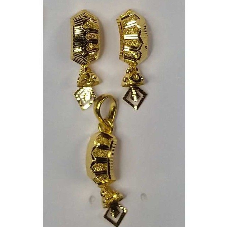 916 Gold Fancy Pendant Set Akm-ps-080