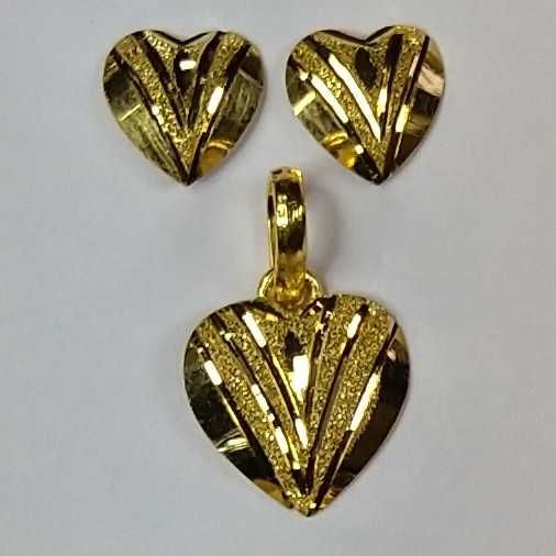 916 Gold Fancy Pendant Set Akm-ps-079