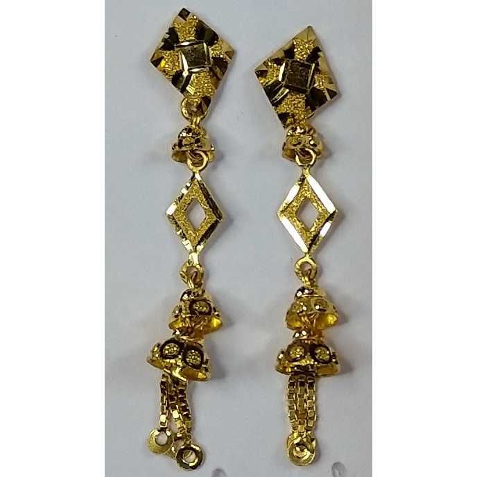 916 Gold Fancy Earrings Akm-er-074