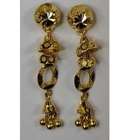 916 Gold Fancy Earrings Akm-er-069