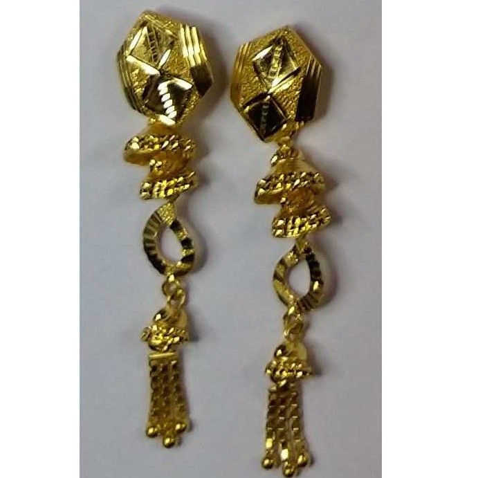 916 Gold Fancy Earrings Akm-er-066