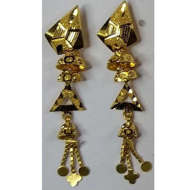 916 Gold Fancy Earrings Akm-er-065