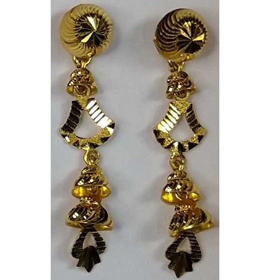 916 Gold Fancy Earrings Akm-er-064