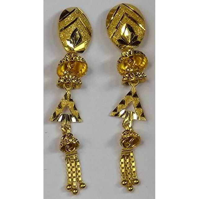 916 Gold Fancy Earrings Akm-er-063