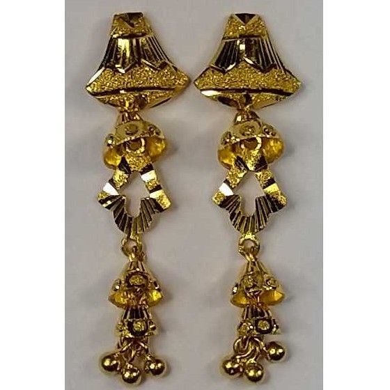 916 Gold Fancy Earrings Akm-er-062