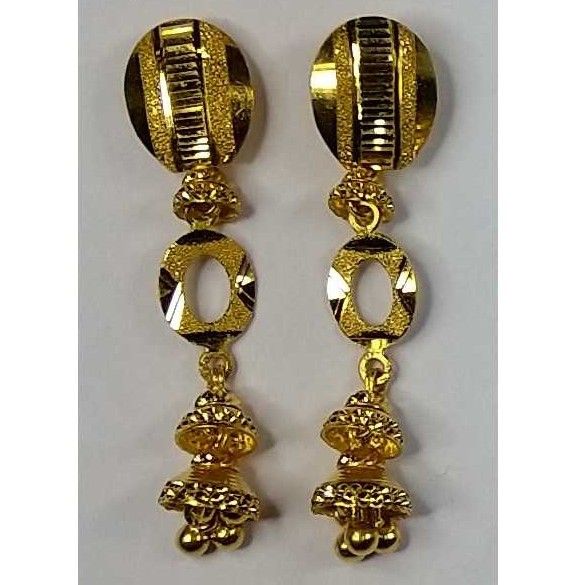 916 Gold Fancy Earrings Akm-er-061