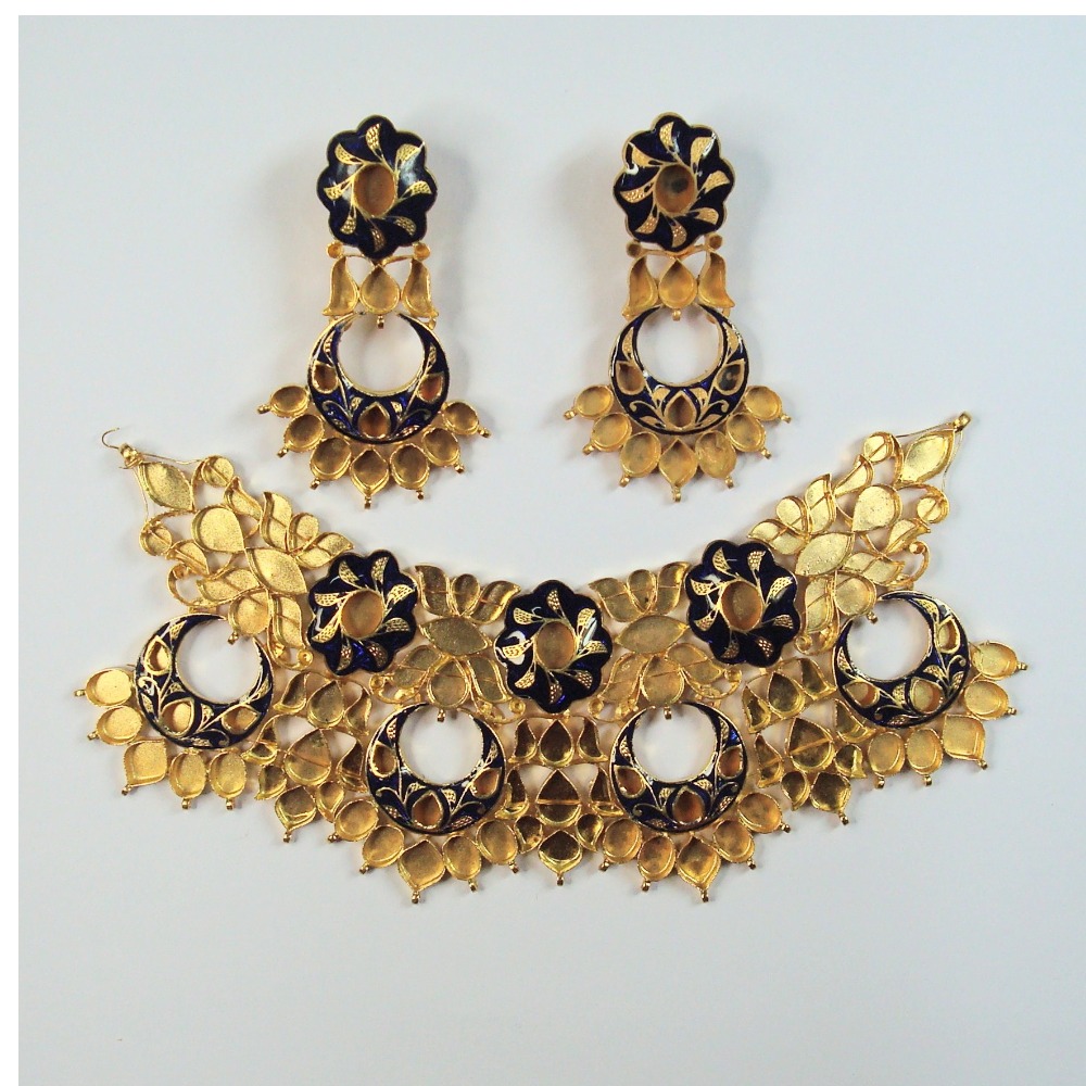 Antique jadtar kundan Neclace khokha-akm-ns-020