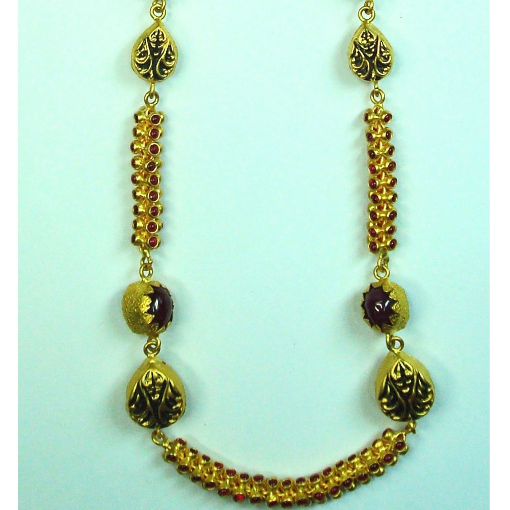 Antique jadtar kundan mala- akm-m-011 - Image 3