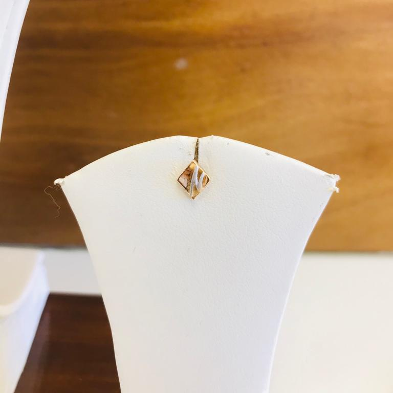 18k Rose Gold Light Weight Necklace Set - Image 3